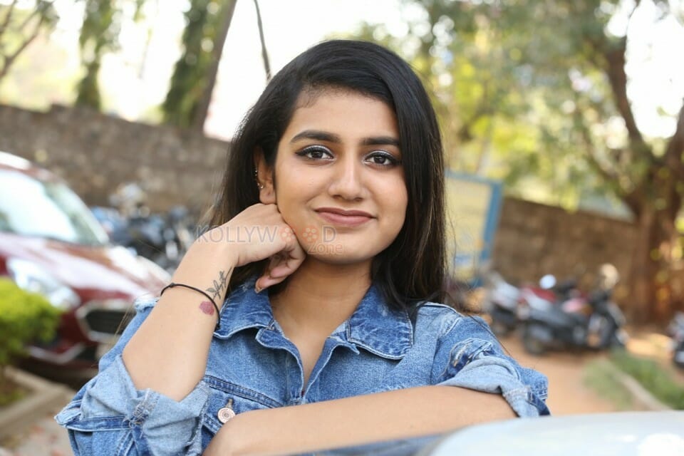 Actress Priya Prakash Varrier Interview Pictures