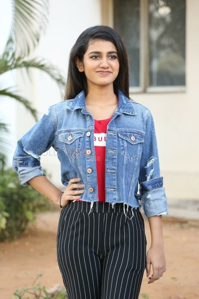 Actress Priya Prakash Varrier Interview Pictures