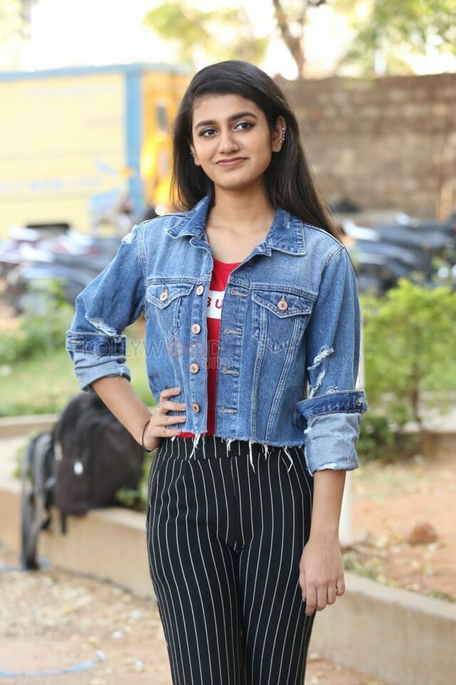 Actress Priya Prakash Varrier Interview Pictures