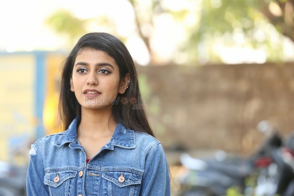 Actress Priya Prakash Varrier Interview Pictures