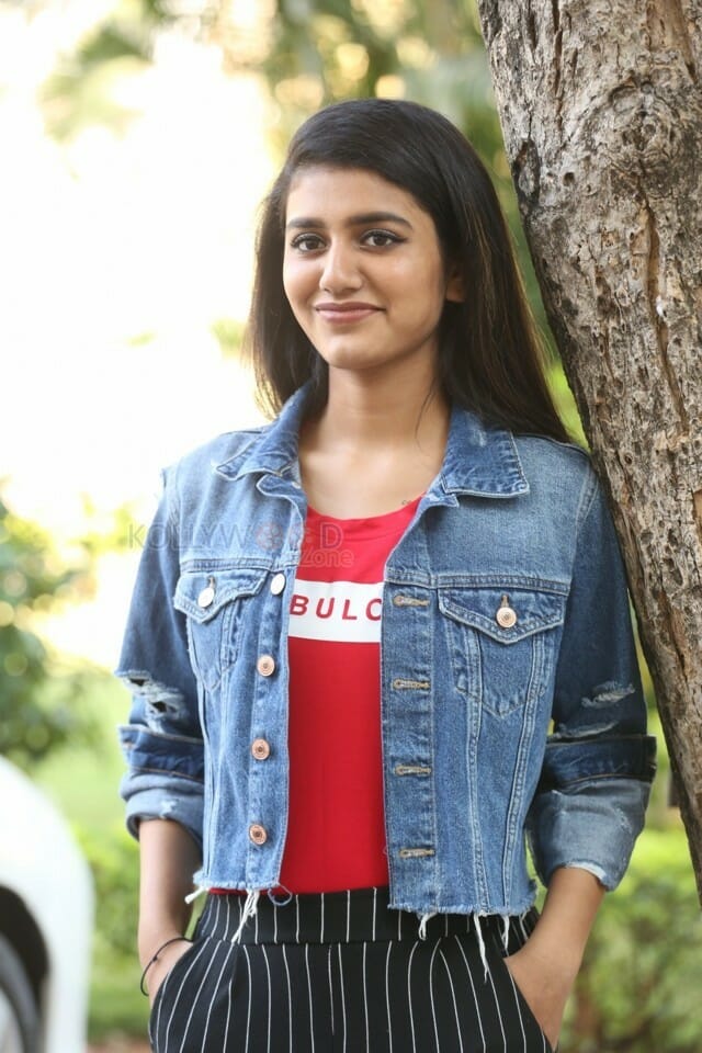 Actress Priya Prakash Varrier Interview Pictures