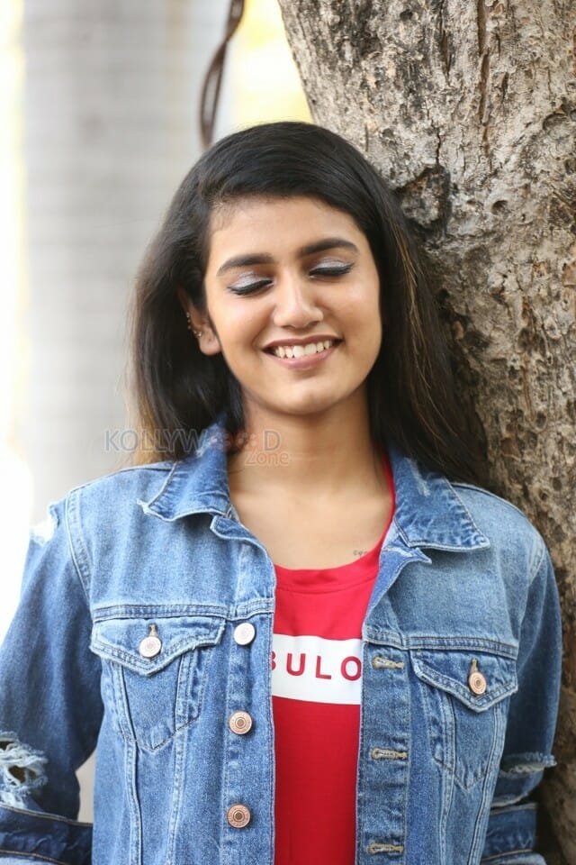 Actress Priya Prakash Varrier Interview Pictures