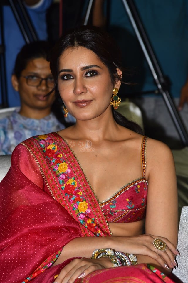 Actress Raashi Khanna at Baak Movie Pre Release Event Photos 04