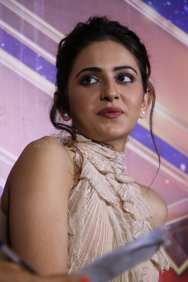 Actress Rakul Preet Singh At Captain Marvel Press Meet Photos