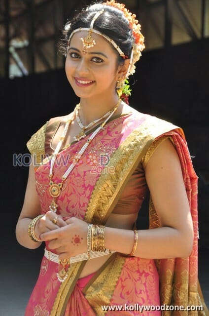 Actress Rakul Preet Singh Traditional Saree Photos