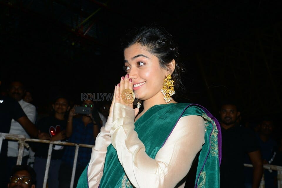 Actress Rashmika Mandanna At Bheeshma Movie Success Meet Stills