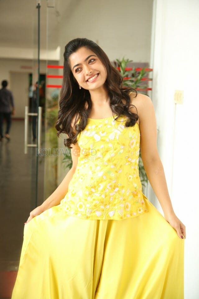 Actress Rashmika Mandanna At Bheeshma Release Interview Stills