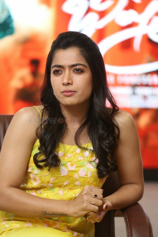 Actress Rashmika Mandanna At Bheeshma Release Interview Stills