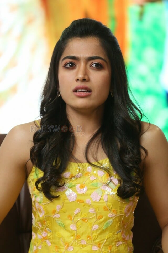 Actress Rashmika Mandanna At Bheeshma Release Interview Stills