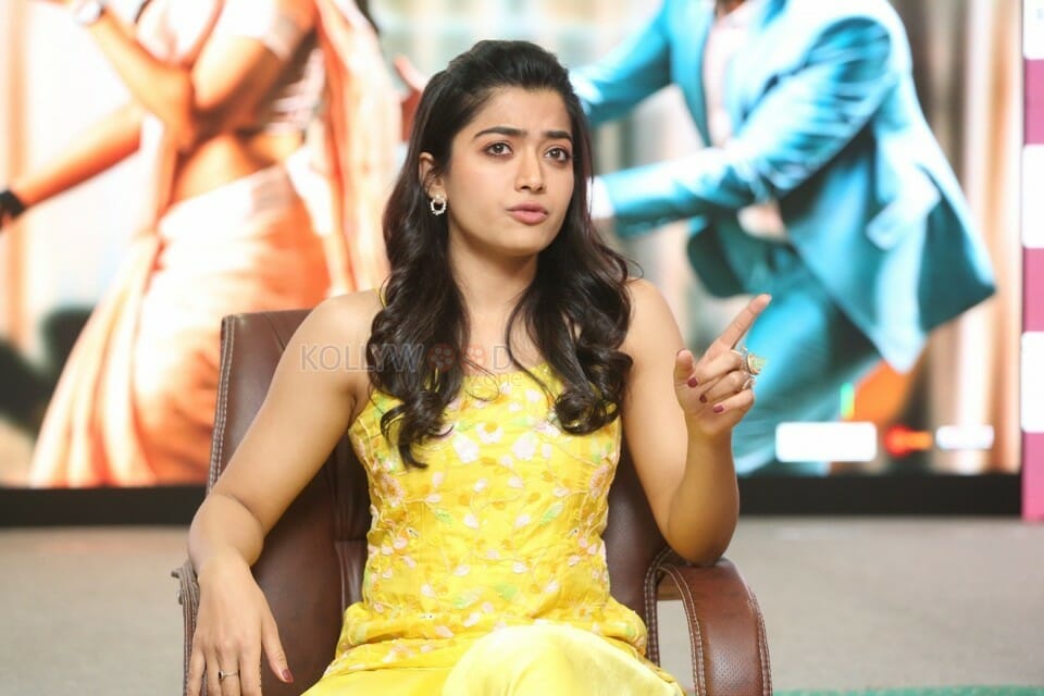 Actress Rashmika Mandanna At Bheeshma Release Interview Stills