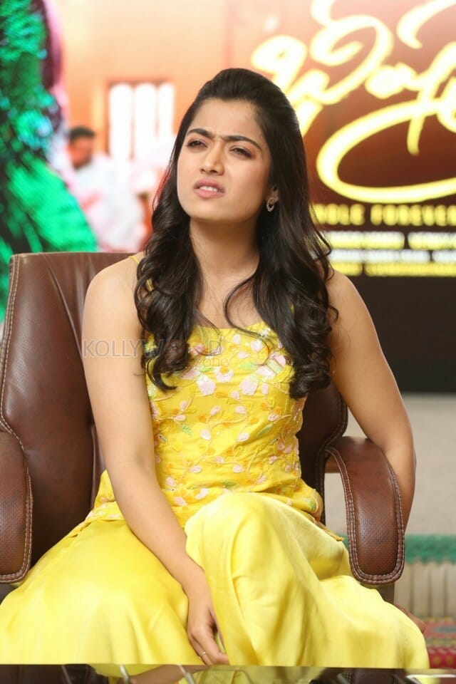 Actress Rashmika Mandanna At Bheeshma Release Interview Stills