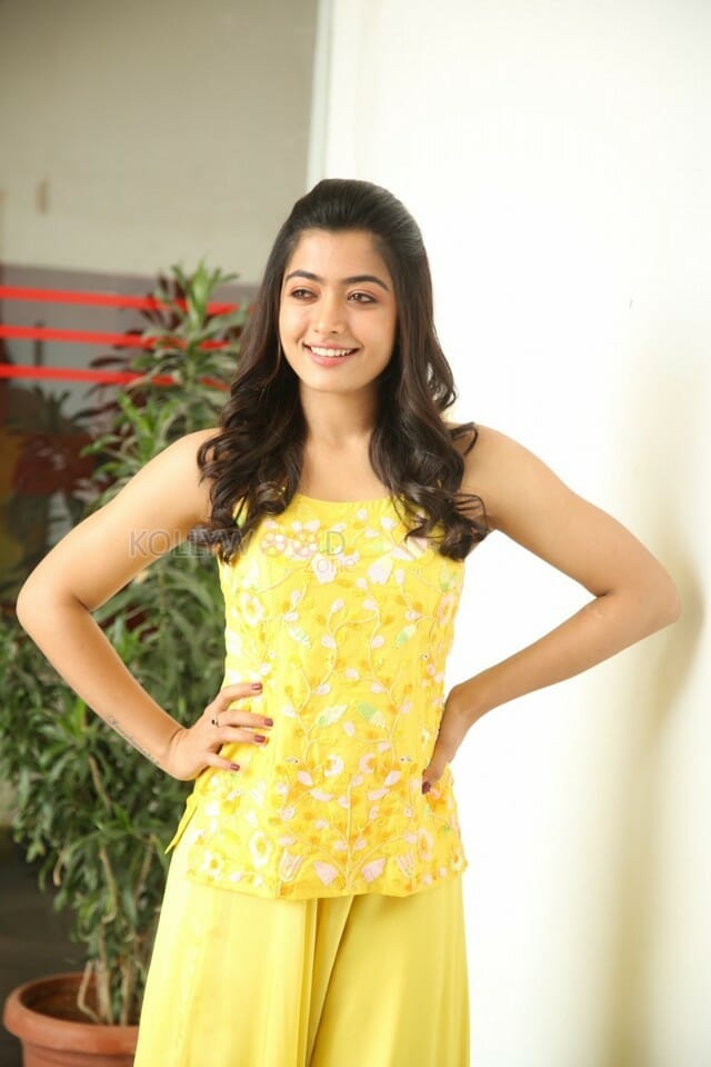 Actress Rashmika Mandanna At Bheeshma Release Interview Stills