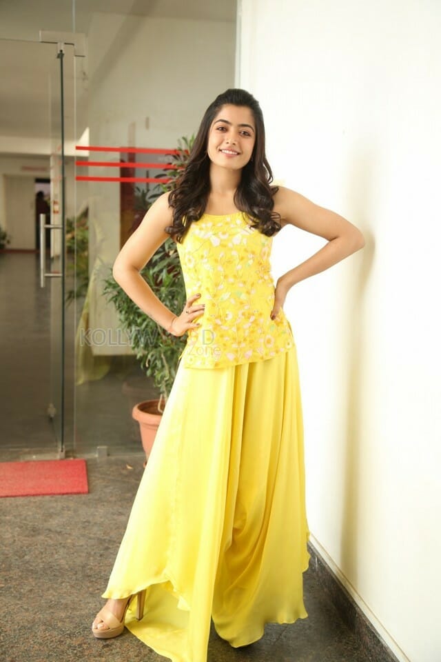 Actress Rashmika Mandanna At Bheeshma Release Interview Stills