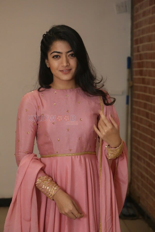 Actress Rashmika Mandanna At Chalo Success Meet Photos