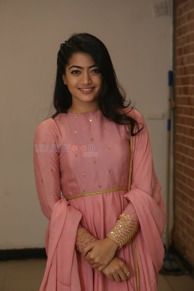 Actress Rashmika Mandanna At Chalo Success Meet Photos