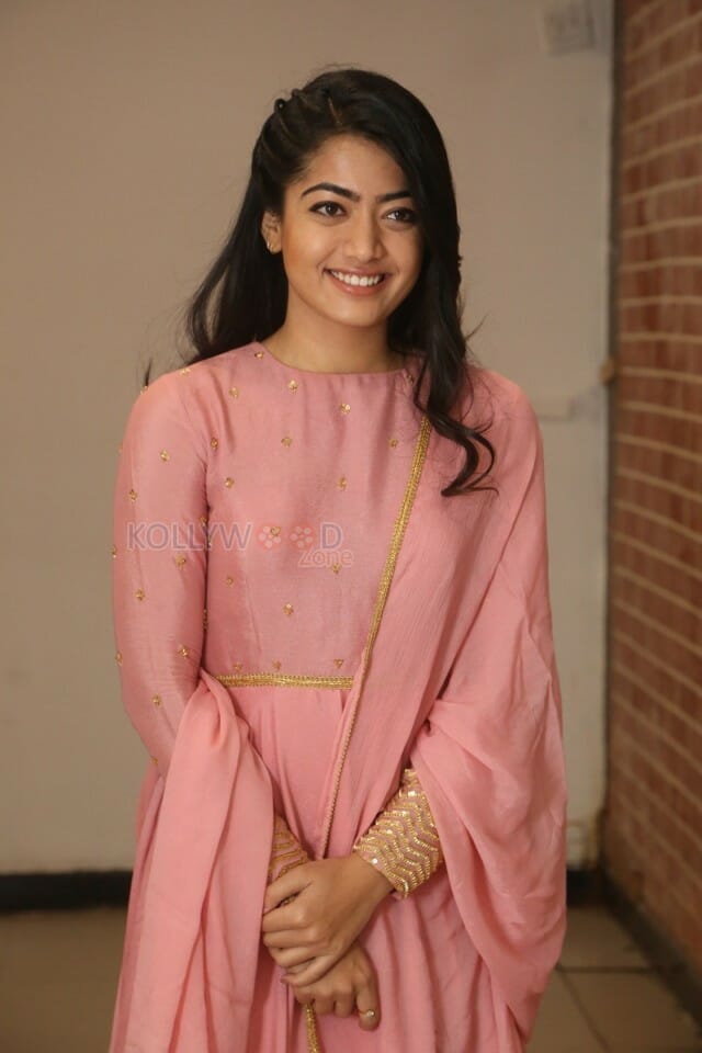 Actress Rashmika Mandanna At Chalo Success Meet Photos