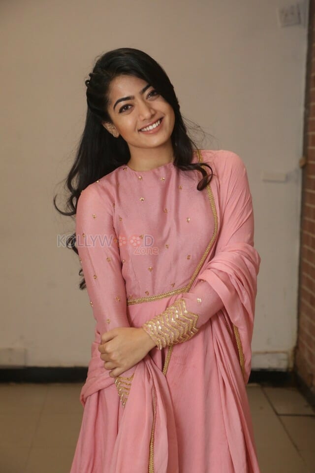 Actress Rashmika Mandanna At Chalo Success Meet Photos