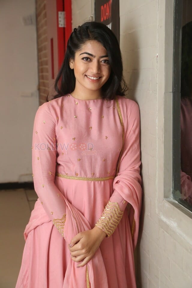 Actress Rashmika Mandanna At Chalo Success Meet Photos