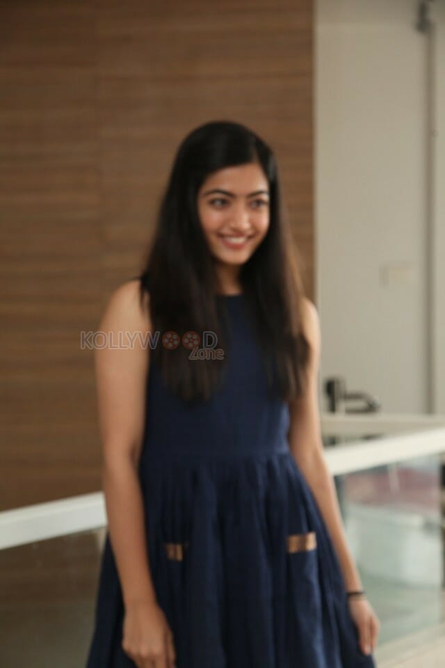 Actress Rashmika Mandanna At Dear Comrade Trailer Launch Photos