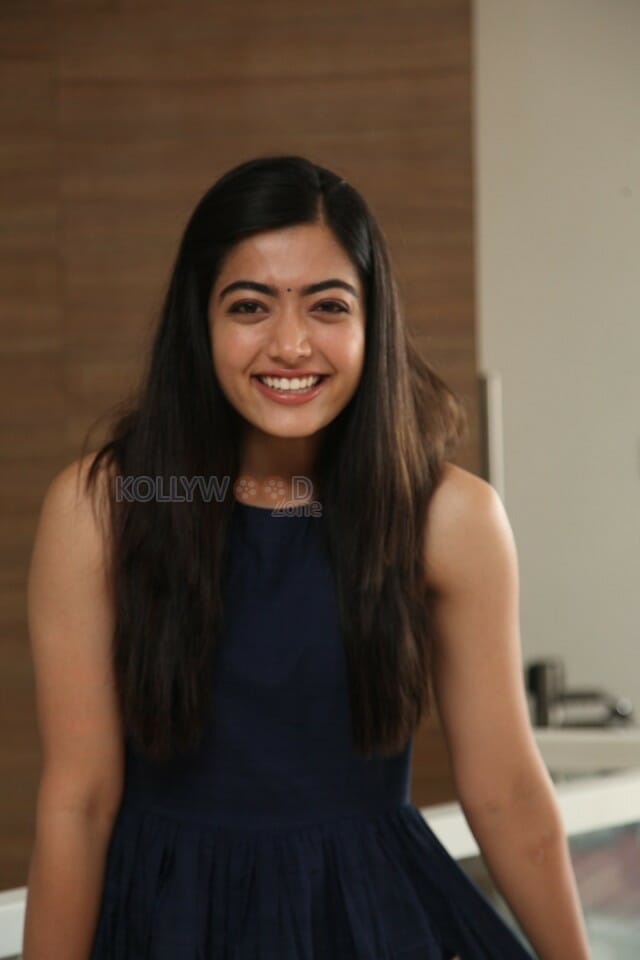 Actress Rashmika Mandanna At Dear Comrade Trailer Launch Photos