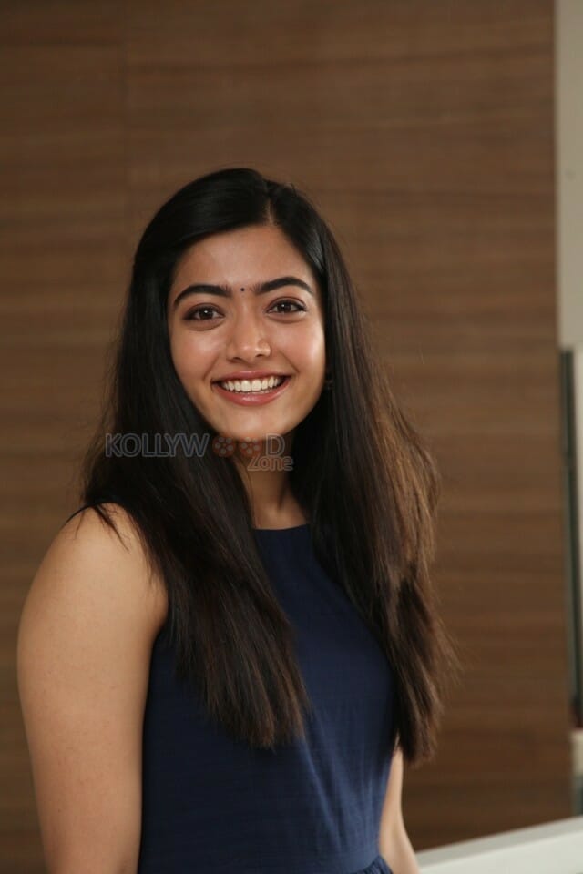 Actress Rashmika Mandanna At Dear Comrade Trailer Launch Photos