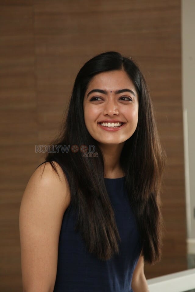 Actress Rashmika Mandanna At Dear Comrade Trailer Launch Photos