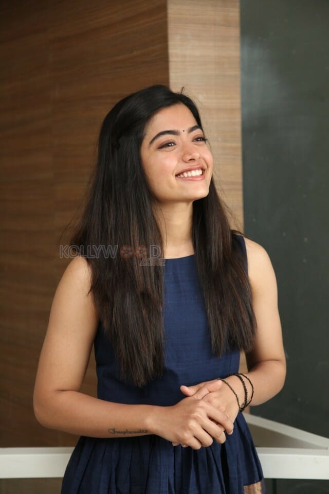 Actress Rashmika Mandanna At Dear Comrade Trailer Launch Photos