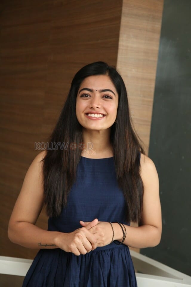 Actress Rashmika Mandanna At Dear Comrade Trailer Launch Photos