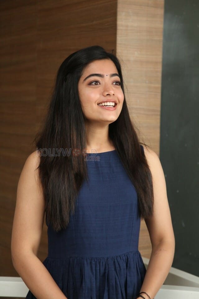 Actress Rashmika Mandanna At Dear Comrade Trailer Launch Photos