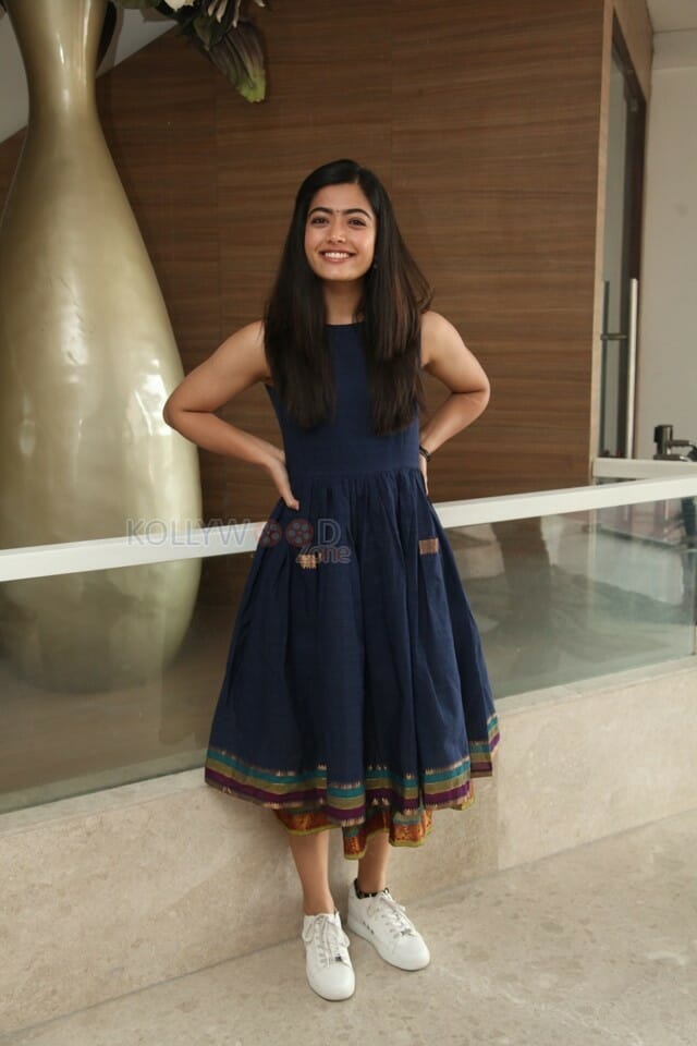 Actress Rashmika Mandanna At Dear Comrade Trailer Launch Photos