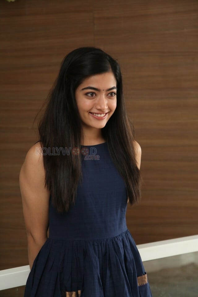 Actress Rashmika Mandanna At Dear Comrade Trailer Launch Photos