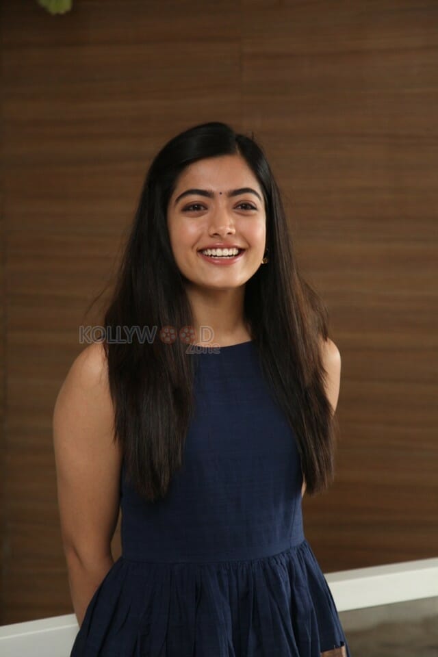 Actress Rashmika Mandanna At Dear Comrade Trailer Launch Photos