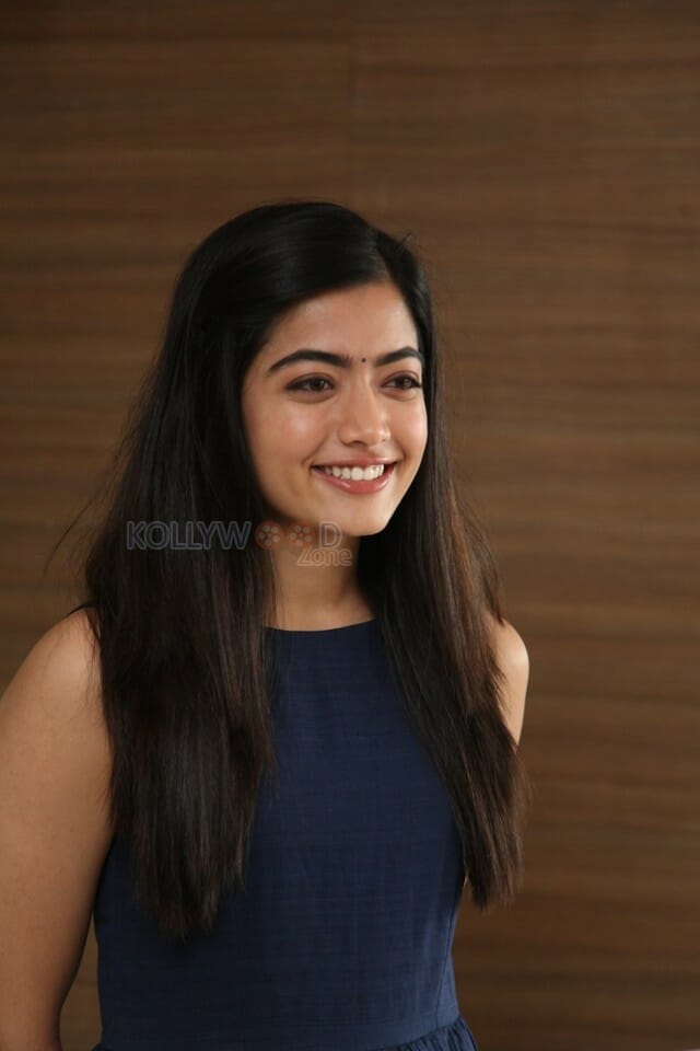 Actress Rashmika Mandanna At Dear Comrade Trailer Launch Photos