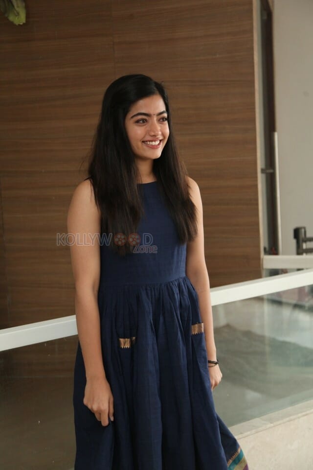 Actress Rashmika Mandanna At Dear Comrade Trailer Launch Photos