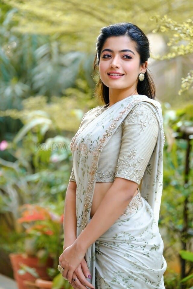 Actress Rashmika Mandanna Pretty Saree Photos