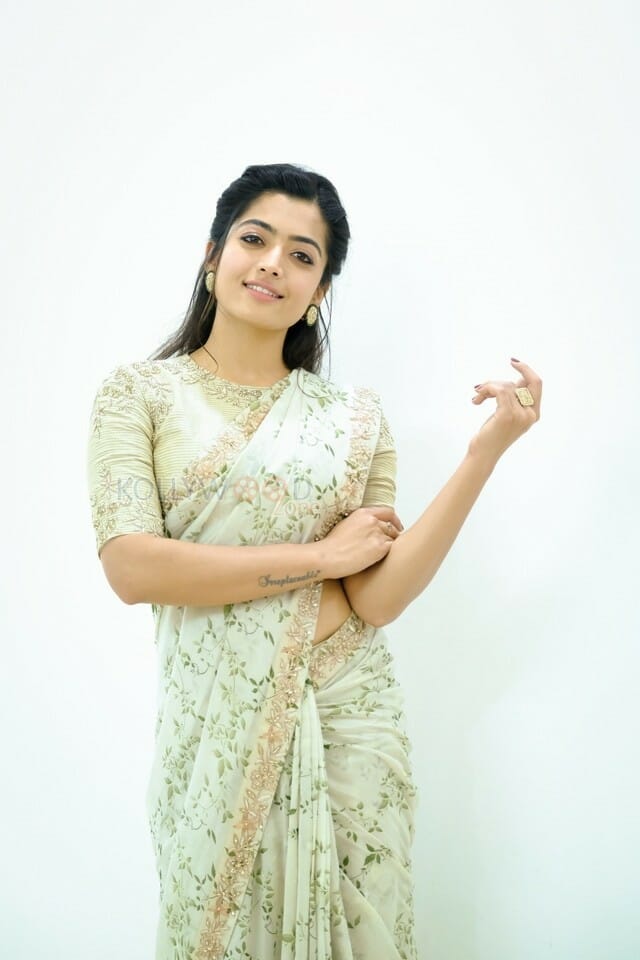 Actress Rashmika Mandanna Pretty Saree Photos