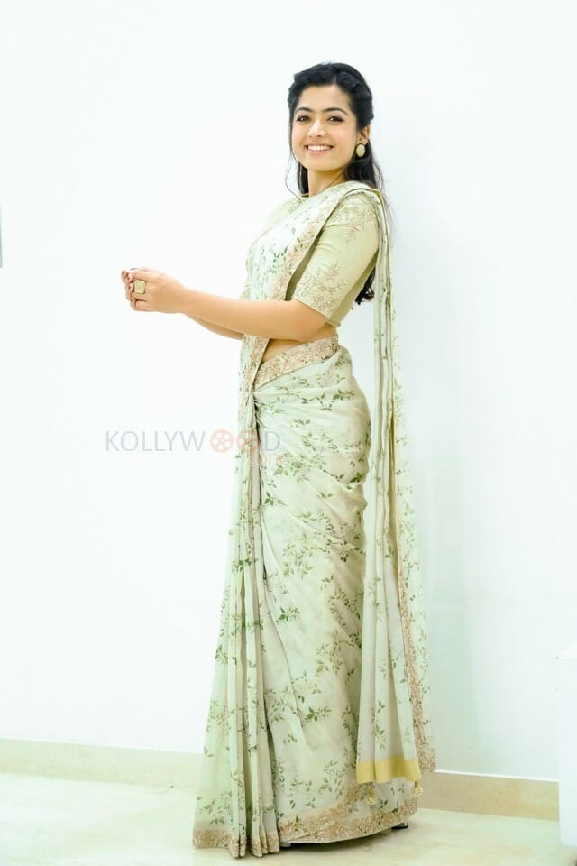 Actress Rashmika Mandanna Pretty Saree Photos