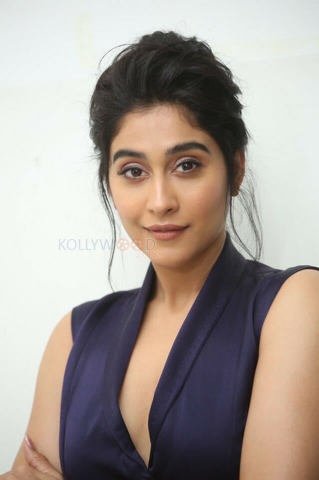 Actress Regina Cassandra At Evaru Movie Pre Release Event Photos