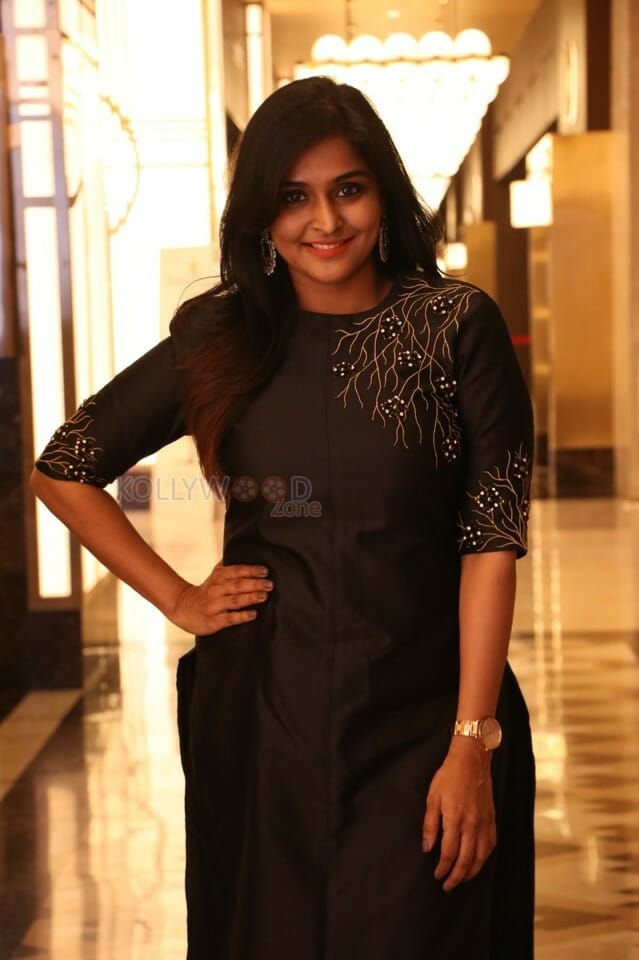 Actress Remya Nambeesan At Seethakaathi Movie Press Meet Pictures