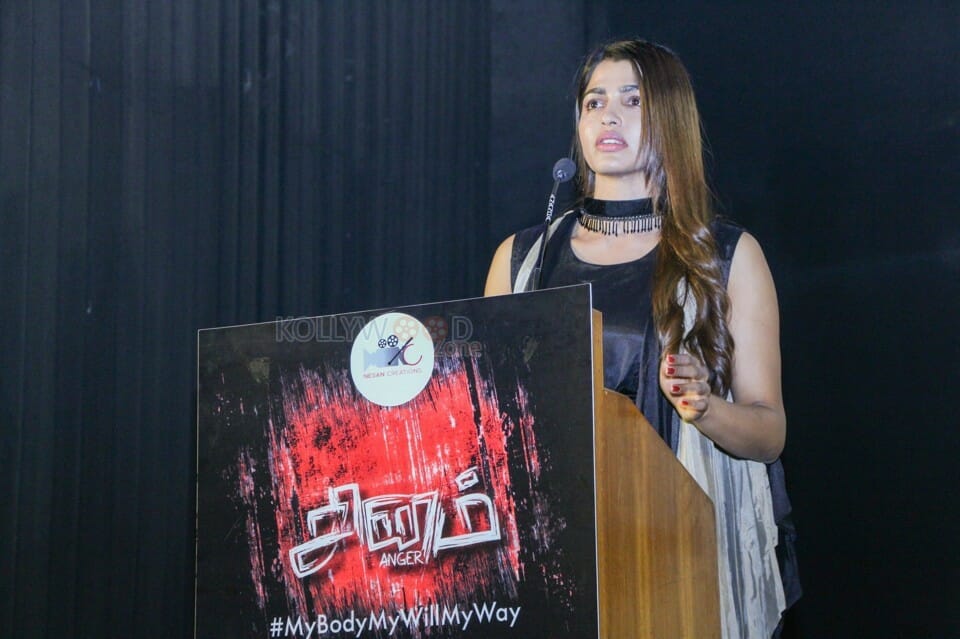 Actress Sai Dhansika At Sinam Short Film Press Show Photos