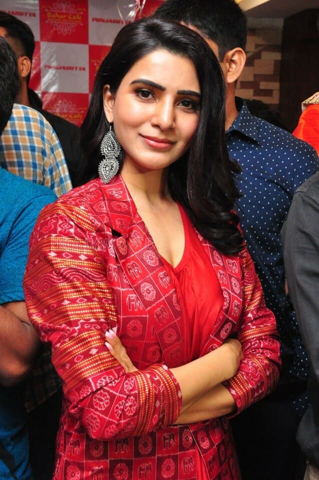 Actress Samantha Akkineni At Bahar Cafe Launch Photos