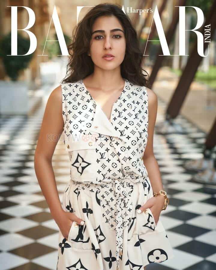 Actress Sara Ali Khan in Harper Bazaar Magazine Pictures 01