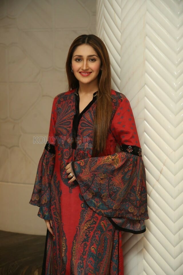 Actress Sayyeshaa Saigal At Bandobast Movie Pre release Photos