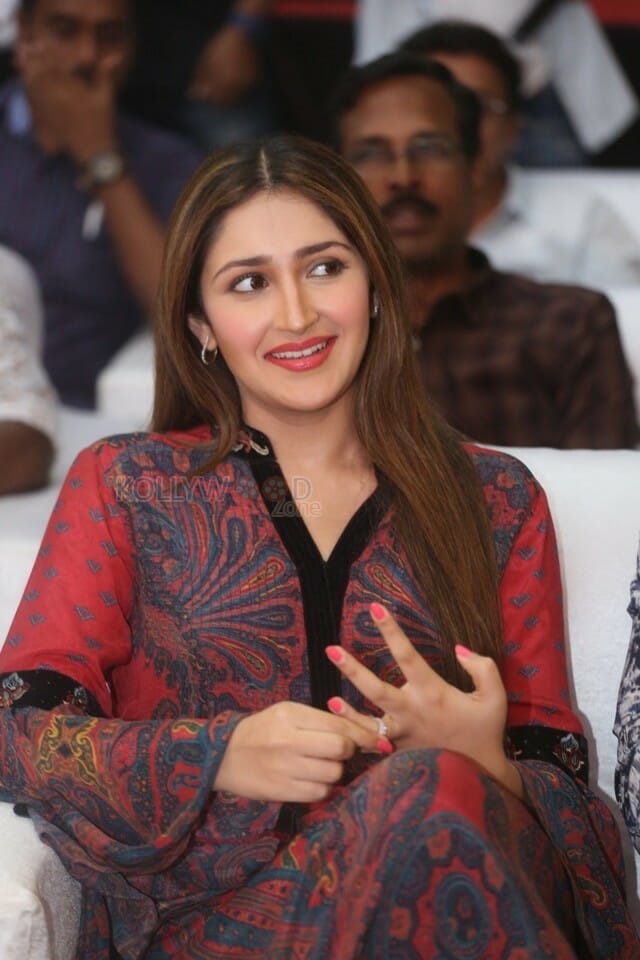 Actress Sayyeshaa Saigal At Bandobast Movie Pre release Pictures