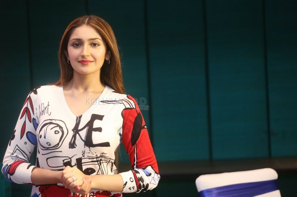 Actress Sayyeshaa Saigal At Bandobast Movie Press Meet Photos