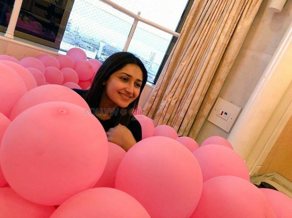 Actress Sayyeshaa Saigal Candid Pictures