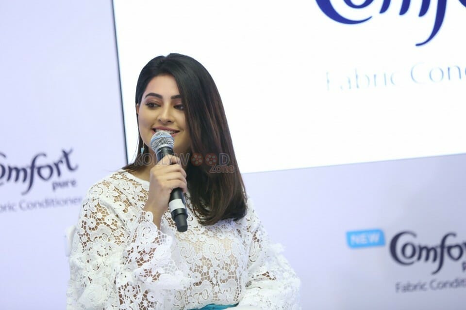 Actress Sneha Launches Comfort Pure Fabric Conditioner Photos