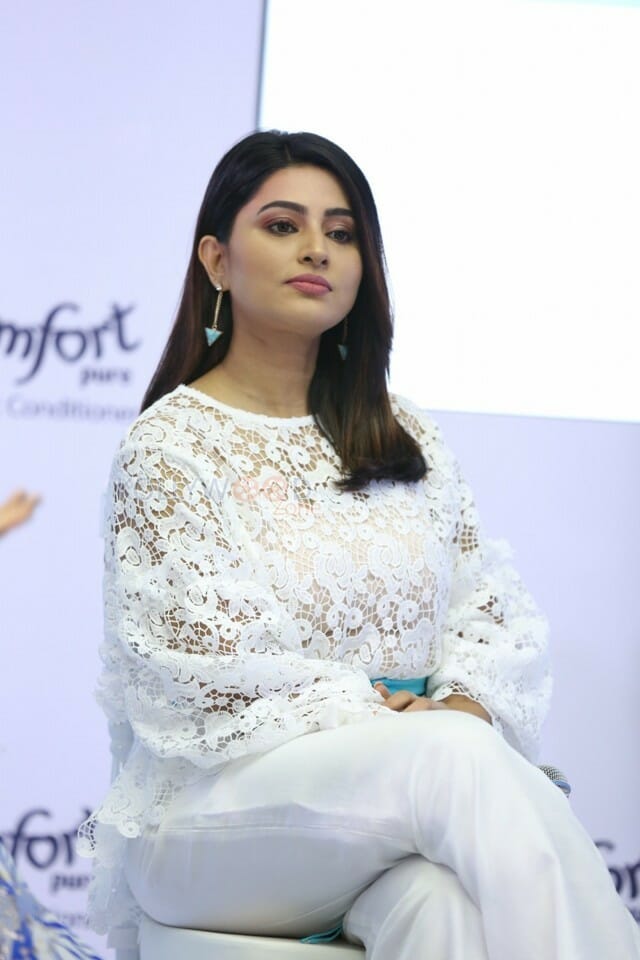 Actress Sneha Launches Comfort Pure Fabric Conditioner Photos