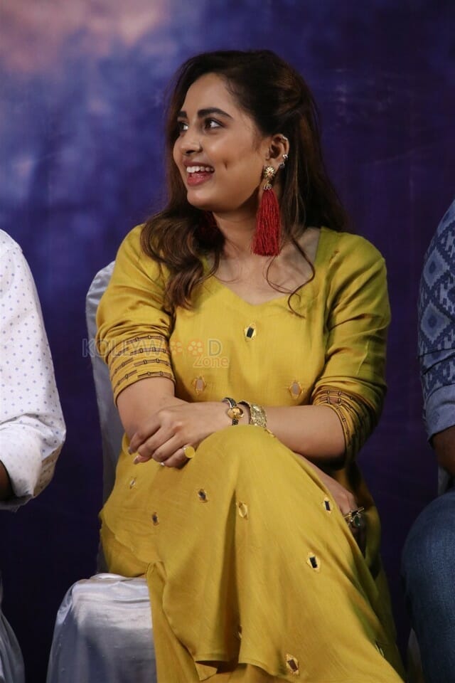 Actress Srushti Dange At Sathru Press Meet Stills