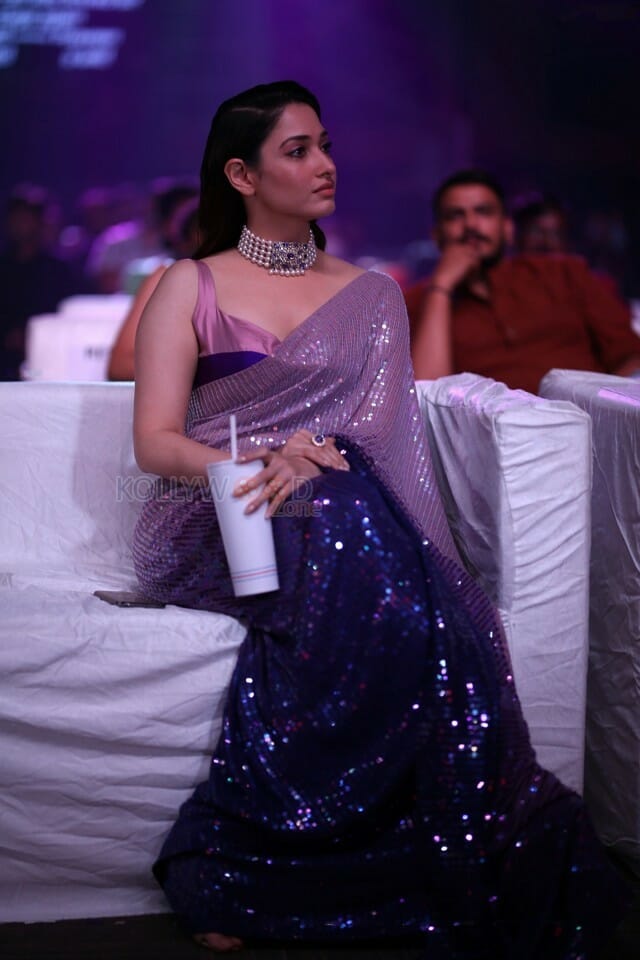 Actress Tamanna At Aha Event An Evening With A Galaxy Of Stars Beautiful Saree Photos